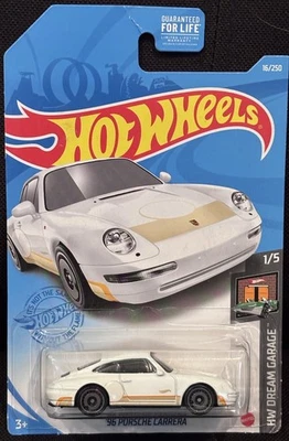 Porsche Carrera 96 blanco 1/5 #16/250 sellado de fábrica Hot Wheels HW Dream Garage Foto 1 de 3