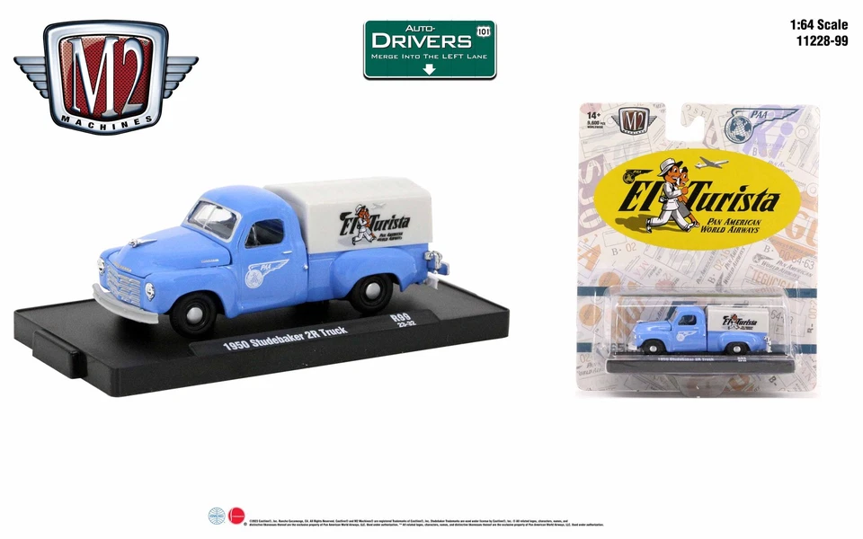 M2 Machines Auto-Drivers 1:64 R99 1950 Studebaker 2R Truck - Image 1 of 1