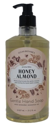 Clean Botanica Honey Almond Hand Wash Soap Lavender Essential Oil 21.2 oz - Image 1 of 3