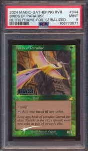2024 MTG RAVNICA REMASTERED BIRDS OF PARADISE RETRO FRAME SERIALIZED /500 PSA 9! - Picture 1 of 2