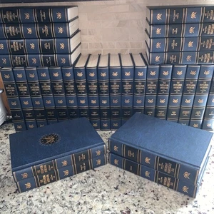 The Encyclopedia Americana 1961 Complete 30 Volume Set blue vintage VERY GOOD - Imagen 1 de 16