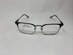 LUCKY BRAND EYEWEAR D512 BLACK 52-18-145 FLEX HINGE EYEGLASSES “S80 - Picture 1 of 7