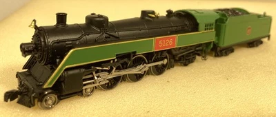 N scale Model Power 4-6-2 Canadian National semi-streamlined steam locomotive - Image 1 of 4