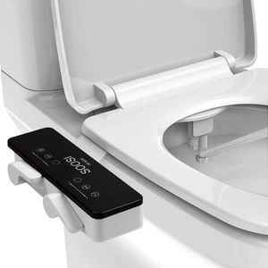 Bidet For Toilet, Bidet Ultra Slim Self Cleaning Dual Nozzle Hot&Cold Water S... - Picture 1 of 8