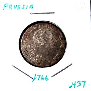 1766 - E PRUSSIA 1/12 Thaler - Silver 0.437 - Friedrich II - Prussian Coin - Picture 1 of 5