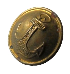 UdSSR Sowjetisch Russische Marine Messing Knopf 21mm Moosstempel 55 Echt Militär unbenutzt - Bild 1 von 5