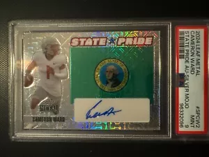2024 LEAF METAL STATE PRIDE AUTO CAMERON WARD ARGENTO MOJO PSA 9 - Foto 1 di 2
