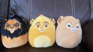 Squishmallows Lion King Set Nala Simba and Scar Plush Toy Stuffed Animal 6 Inch - Picture 1 of 23