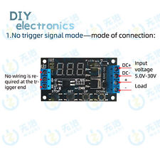 MOS Switch Trigger Cycle Timing Delay Module Solenoid Valve Control 5V12V24V US