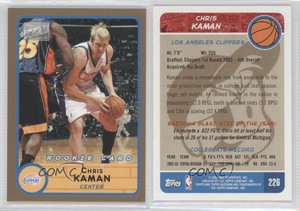 2003-04 Bazooka Gold Chris Kaman (White Jersey) #226.1 Rookie RC