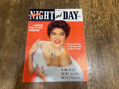 Night and Day Magazine September 1954 Marilyn Monroe Sophia Loren Pinup - Image 1 of 4