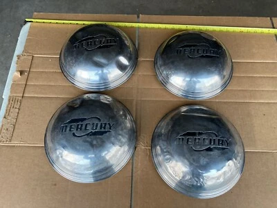 1946 Ford Mercury Artillery Dog Dish Hubcaps Set of 4 - Image 1 of 4