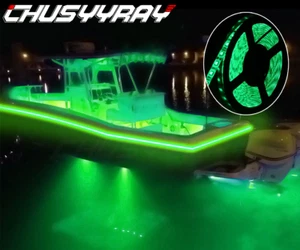 Luce da Pesca Subacquea Notturna 15000 LUMENS Verde LED Barca Striscia Luminosa - Foto 1 di 14