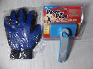 Pooch n' Paws Self Cleaning Pet Brush and Glove - Picture 1 of 5
