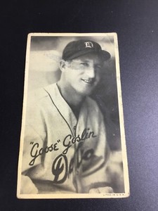 Goudey Wide Pen Premium - Goose Goslin - Detroit Tigers