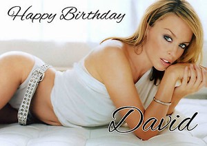 PERSONALISED KYLIE MINOGUE BIRTHDAY ANY OCCASION GREETING CARD