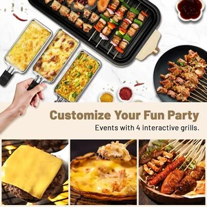 Indoor Smokeless Grill Non-Stick Removable Plate, BBQ Grill ,Temperature Control - Picture 1 of 7
