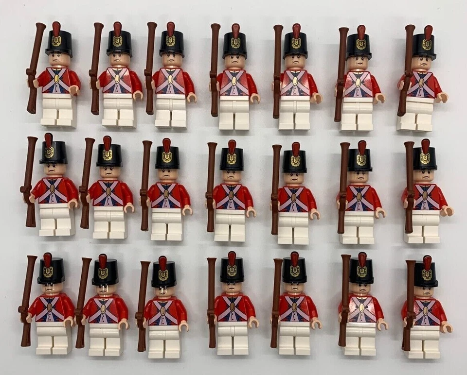 LEGO British Redcoat Soldiers Minifigure Lot 100% Genuine LEGO - YOU PICK - Image 1 of 4
