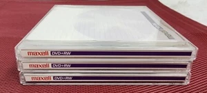 3 Maxell DVD-RW Discs 4,7 Gb 1-4 Stunden Daten Video DVD Lesen Schreiben Discs 3er Set - Bild 1 von 5