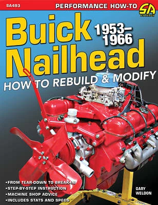 Buick Nailhead engine 1953-1966 Rebuild Modify book manual 264 322 364 401 425