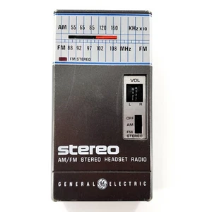 GE General Electric 7-1610A Stereo AM/FM Radio No Battery Cover Tested & Works - Picture 1 of 12