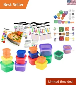 14-Piece Portion Control Kit with Meal Prep Guide & Recipe Ebook for Weight Loss - Picture 1 of 9