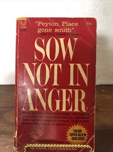 SOW NOT IN ANGER BY JACK HOFFENBERG VINTAGE PAPERBACK 1961 - Imagen 1 de 6