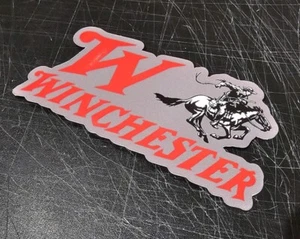 Winchester Arms w/ Classic W Letter Font & Logo Type DECAL Die-cut STICKER - Picture 1 of 2