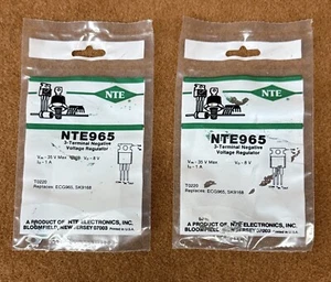 NOS NEW NTE Electronics NTE965 IC, Negative Voltage Regulator (ECG965) 2 Pack - Picture 1 of 1