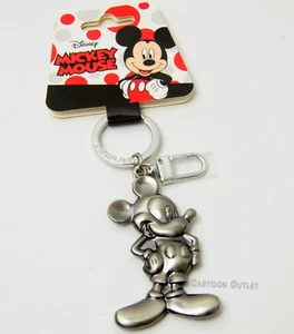 Disney Mickey Mouse Key Chain Pewter Metal Keyring Collectible Trending - Picture 1 of 9