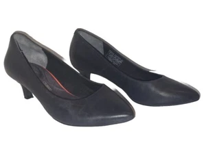 Rockport Kalila Total Motion Black Dress Pumps Size 6 Airline Flight Attendant - Picture 1 of 8