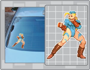 CAMMY Vinyl Decal #1 Car Truck Sticker Street Fighter Sprite Decal - Picture 1 of 1