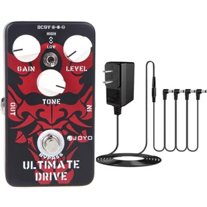 JOYO Overdrive Distortion Pedal Bordering-on-Distortion + Power Supply 4 Cables - Picture 1 of 12