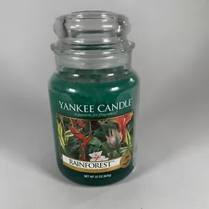 RARE Yankee Candle "RAINFOREST" Large 22 oz Unlit Jar FRESH ~ RARE ~ NEU - Bild 1 von 9