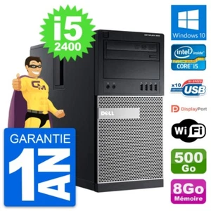 PC Tour Dell OptiPlex 990 Intel i5-2400 RAM 8Go Disque Dur 500Go Windows 10 Wifi - Foto 1 di 6