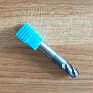 R5×Φ10×75×4F mm shank 4 Flute nose Ball carbide End Mill Cutter CNC HRC45° - Picture 1 of 6