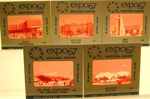 5 DIAPOSITIVAS DE COLOR 35mm/2""x2"" MARCADAS EXPO 67 MONTREAL CANADA 4 - Imagen 1 de 1