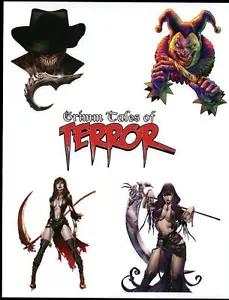 Grimm Tales of Terror Aufkleberblatt ~ Zenescope ~ Keres ~ Gacy ~ Haken - Bild 1 von 1