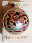Walt Disney Christmas 1987 Limited Edition "MERRY MOUSE MEDLEY" Ornament