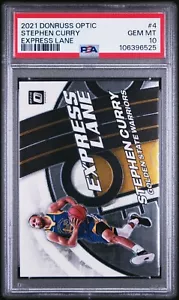 2021-22 Panini Donruss Optic - Express Lane Stephen Curry #4 PSA 10 - Bild 1 von 2