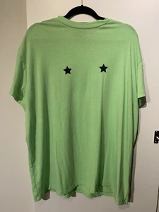 Lazy Oaf Oversized T-Shirt In Neon With Star Print M/L - Picture 1 of 6