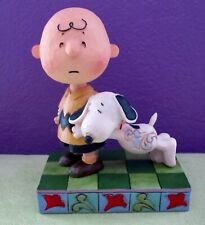 Jim Shore Peanuts Charlie Brown & Snoopy "I'll Miss You" Figurine Sculpture NEW!