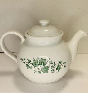 Vintage Corning Corelle Coordinates Stoneware Callaway Ivy 5 Cup Teapot w/ Lid - Picture 1 of 12