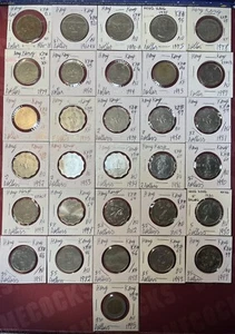 Hong Kong 1960 - 2013 One 1, 2, 5 & 10 Dollars XF - BU Condition 31 Coin Lot - Picture 1 of 18