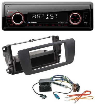Blaupunkt SD USB 1DIN MP3 AUX Autoradio für Seat Ibiza 6J ab 08 nitschwarz AN1 - Bild 1 von 4