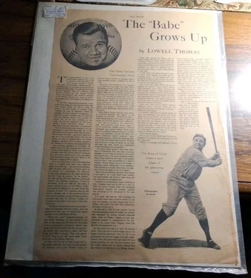 April 1935 This Week Pictorial Magazine Scarce Babe Ruth "The Babe Grows Up"  - Image 1 of 3