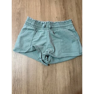 OshKosh Bgosh Girls Mint Shorts 100% Cotton Elastic Waist Sz 7 - Picture 1 of 3