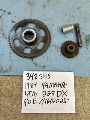 1984 Yamaha Ytm 225 Dx Engine Starter Motor Gears 348 - Image 1 of 4