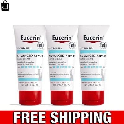 Лосьон для рук без запаха — 3 упаковки по 2,7 унции, формула для быстрого впитывания восстановления - Изображение 1 из 4