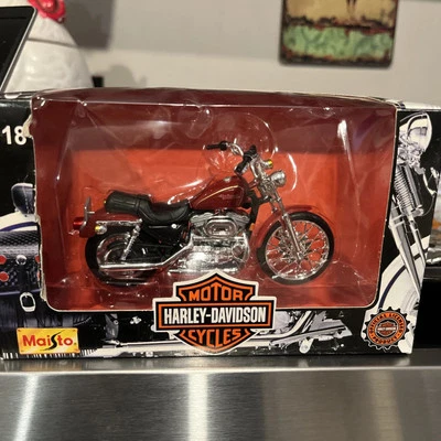 1997 Maisto Harley Davidson XL 1200C #31360 Sportster 1200 Custom 1:18 - Imagem 1 de 4